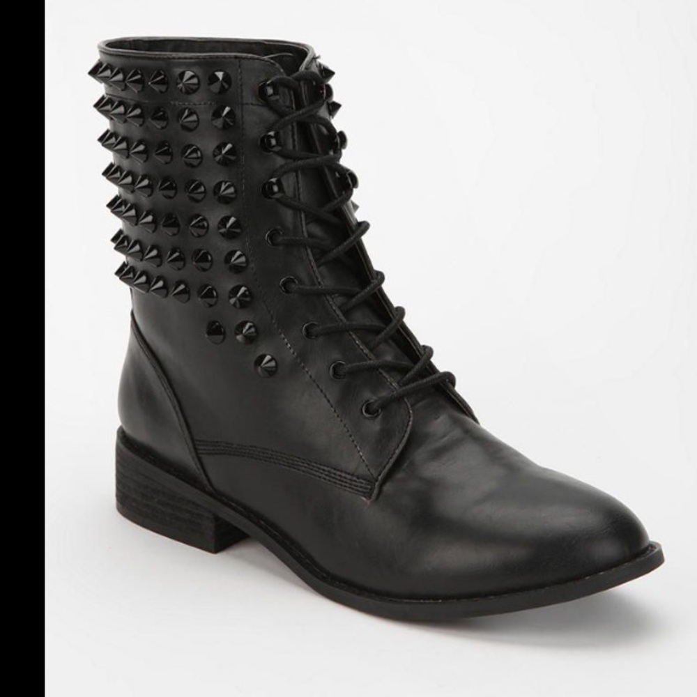 Ecote studded black combat boots UO